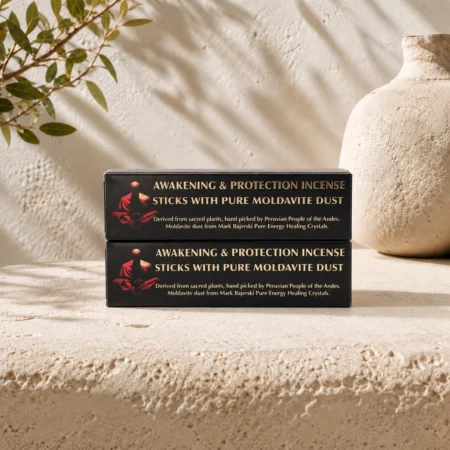 Awakening & Protection Incense Sticks With Pure Moldavite Dust Awakening & Protection Incense Sticks With Pure Moldavite Dust