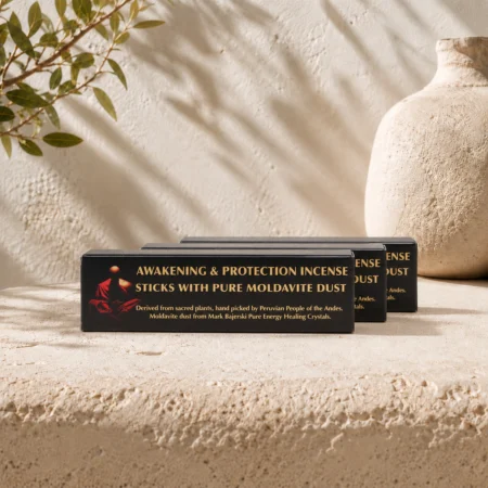 Awakening & Protection Incense Sticks With Pure Moldavite Dust Awakening & Protection Incense Sticks With Pure Moldavite Dust