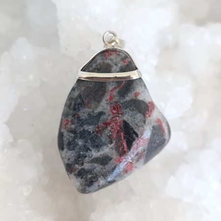 HQ Cinnabar in Dolomite Healing Crystal by Mark Bajerski