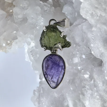 HQ Moldavite & Tanzanite Healing Crystal