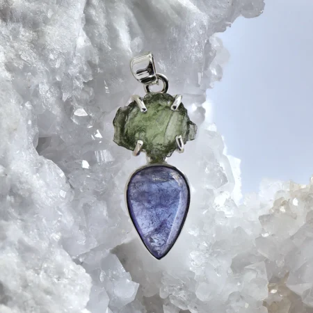 HQ Moldavite & Tanzanite Healing Crystal