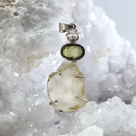 HQ Moldavite, Libyan Desert Glass, herkimer Diamond