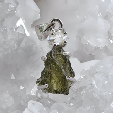 HQ Moldavite & Herkimer Diamond