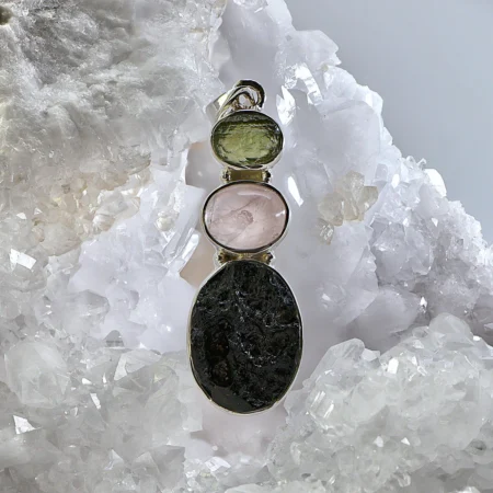 HQ Moldavite, Morganite & Tektite