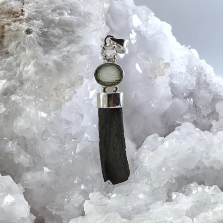 HQ Moldavite Trio Healing Pendant